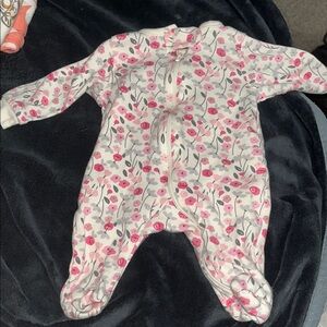 Floral Pink Baby One Piece